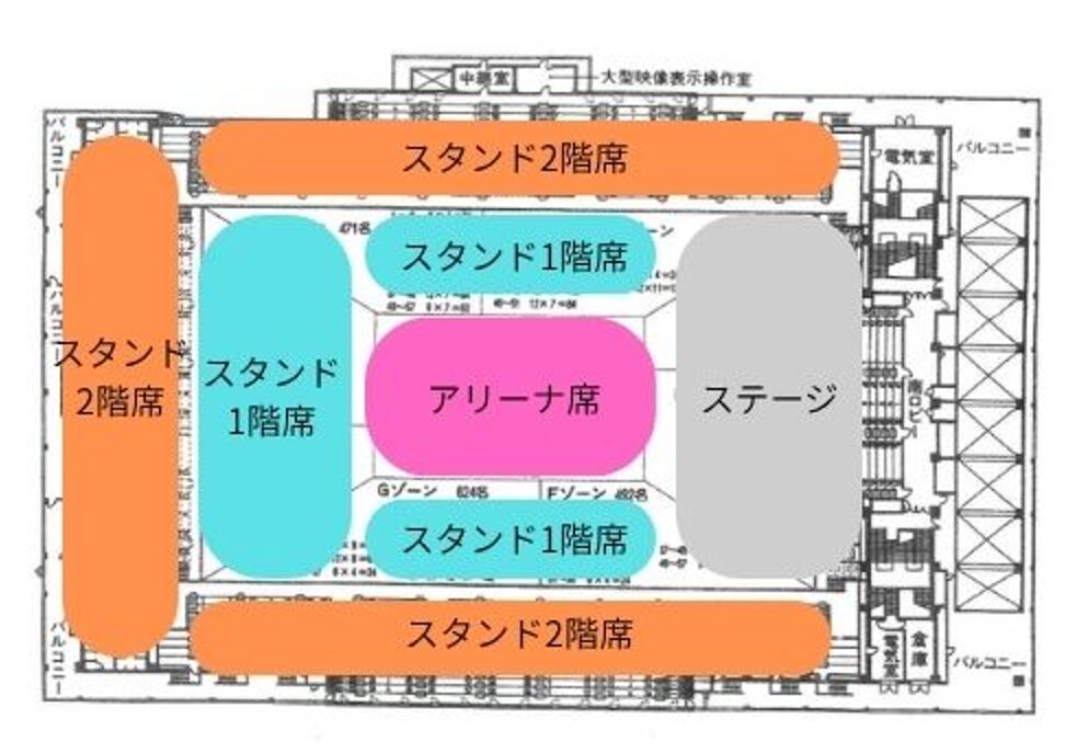 エディオンアリーナ大阪 座席 見え方 ライブ プロレス 大相撲 アリーナ スタンド