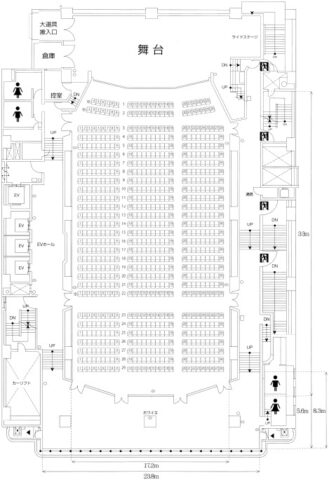 一ツ橋ホール　座席　見え方　おすすめ席　見切れ席　比較表