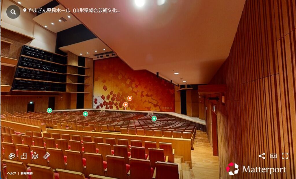 やまぎん県民ホール　座席　見え方　1階　2階　3階　おすすめ　見切れ席　キャパ　座席表