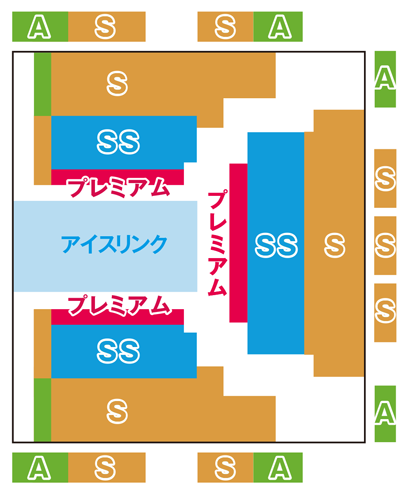 ディズニーオンアイス　座席　見え方　2026年　おすすめ席　SS席　プレミアム席　S席　A席