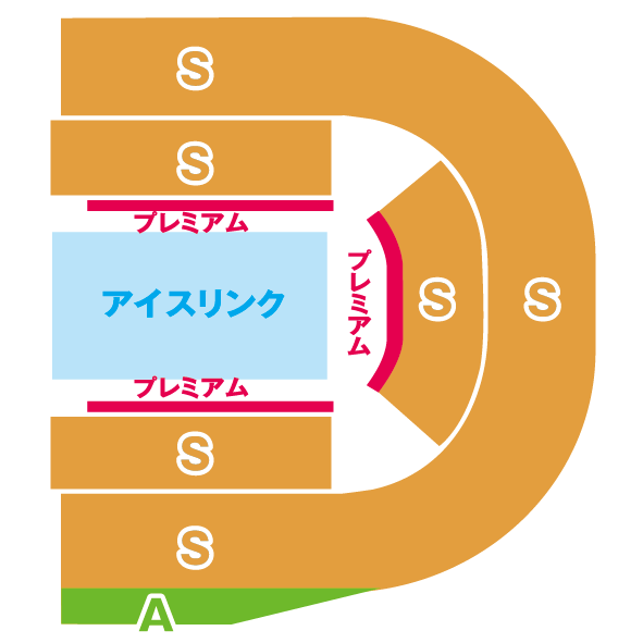 ディズニーオンアイス　座席　見え方　2026年　おすすめ席　プレミアム席　S席　A席