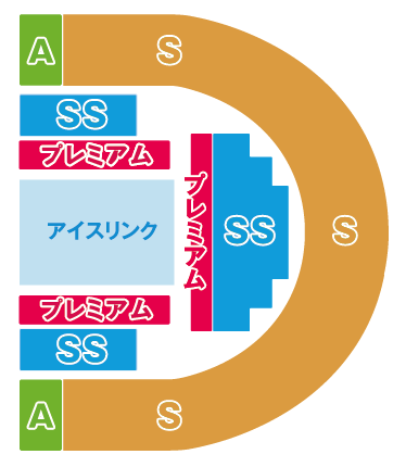 ディズニーオンアイス　座席　見え方　2026年　おすすめ席　SS席　プレミアム席　S席　A席